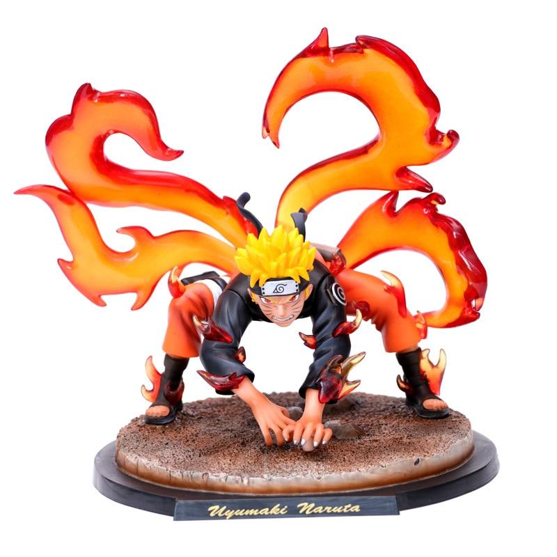 Figurine Naruto en Mode Quatre Queues avec LED - Naruto Shippuden