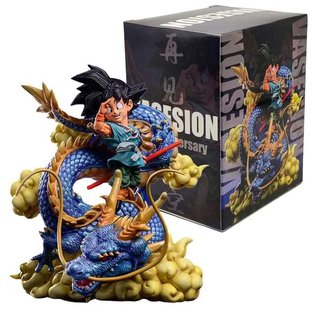 Figurine Son Goku Enfant & Shenron de 15cm - Dragon Ball