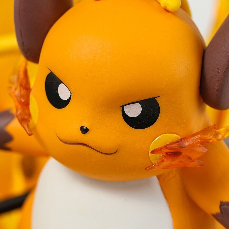 Collection Figurines Pokémon Raichu et Pikachu LED - 28 cm PVC Grande  Taille